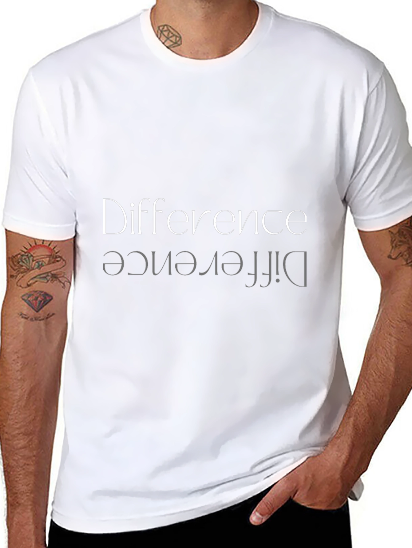 Difference Graphic Tee - Mens Black T-Shirt