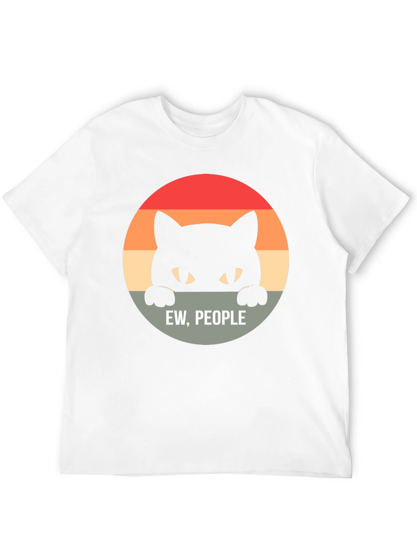 Ew People Black Cat T-Shirt
