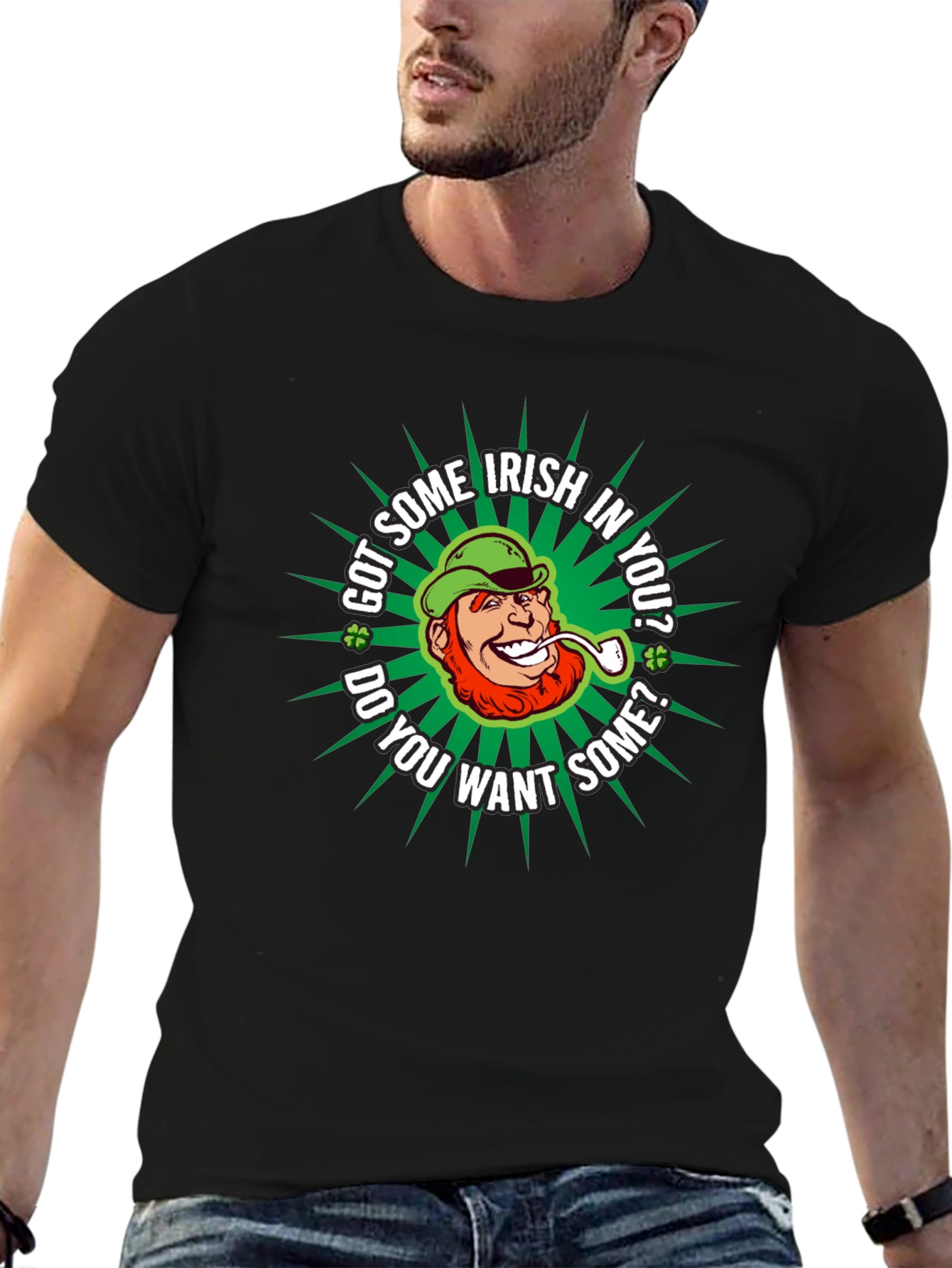 Funny St. Patricks Day Irish Leprechaun Graphic T-Shirt