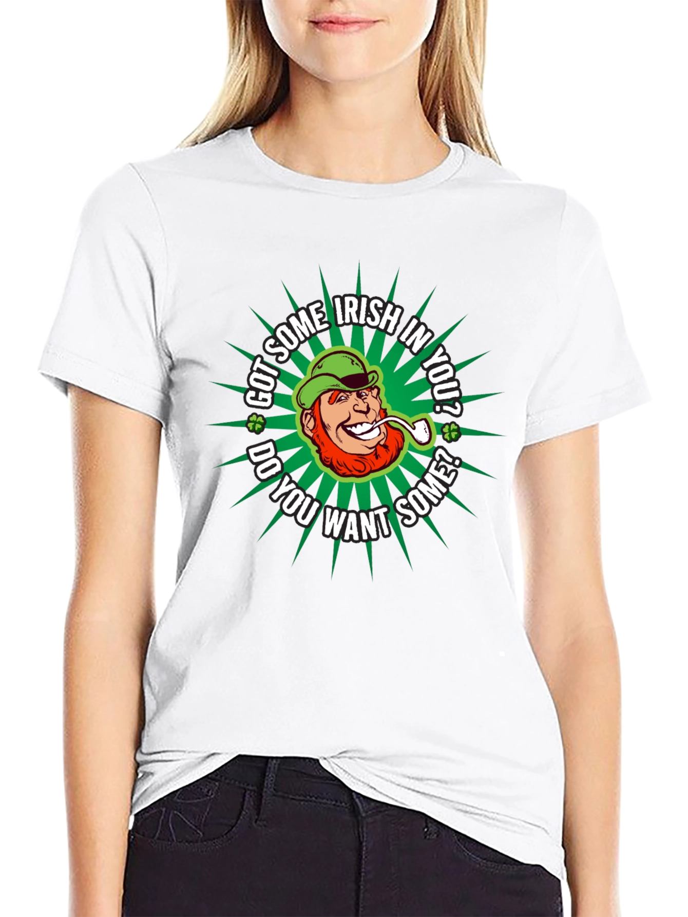 Funny St. Patricks Day Irish Leprechaun Graphic T-Shirt