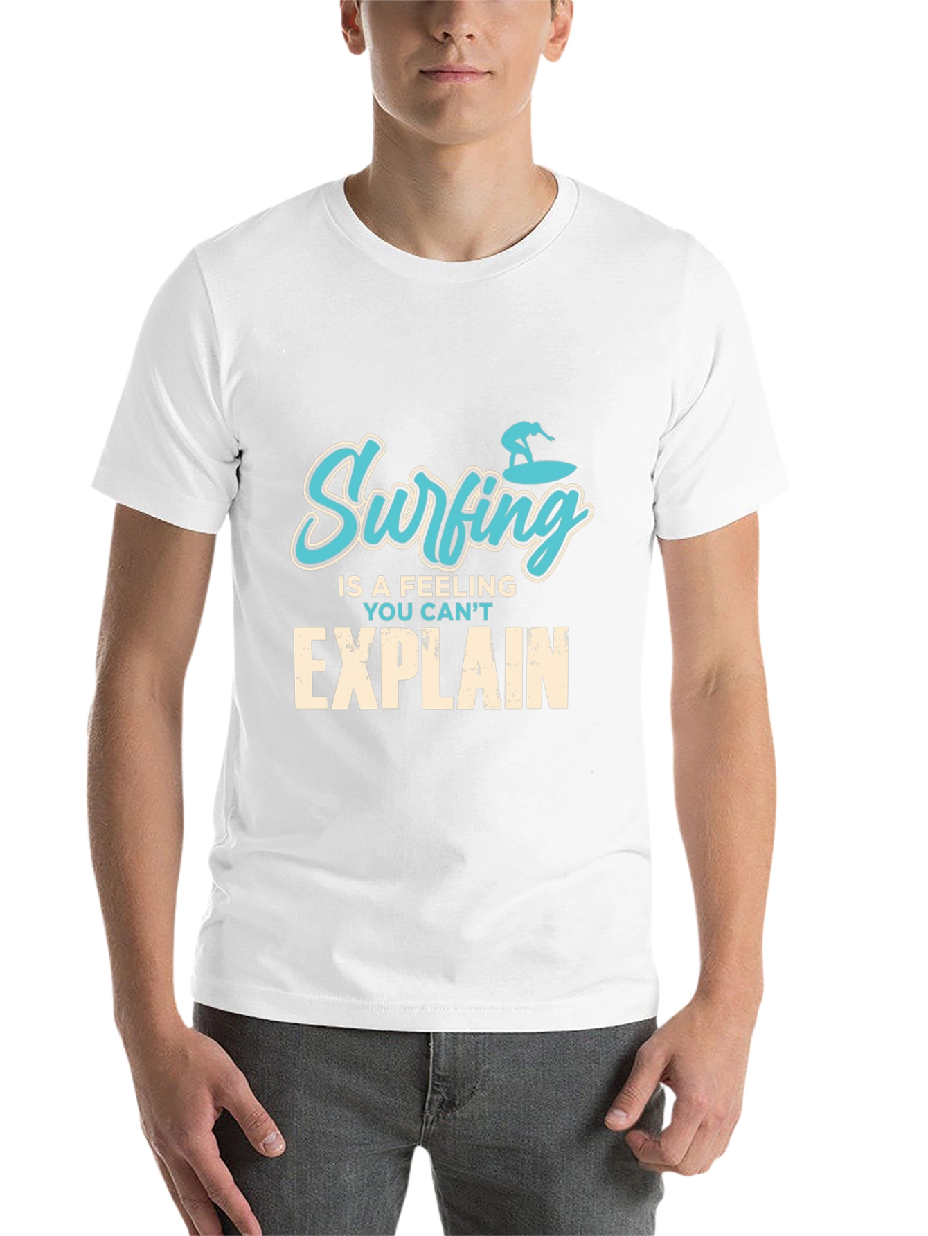 Surfing Feeling Graphic Tee - Mens Black T-Shirt