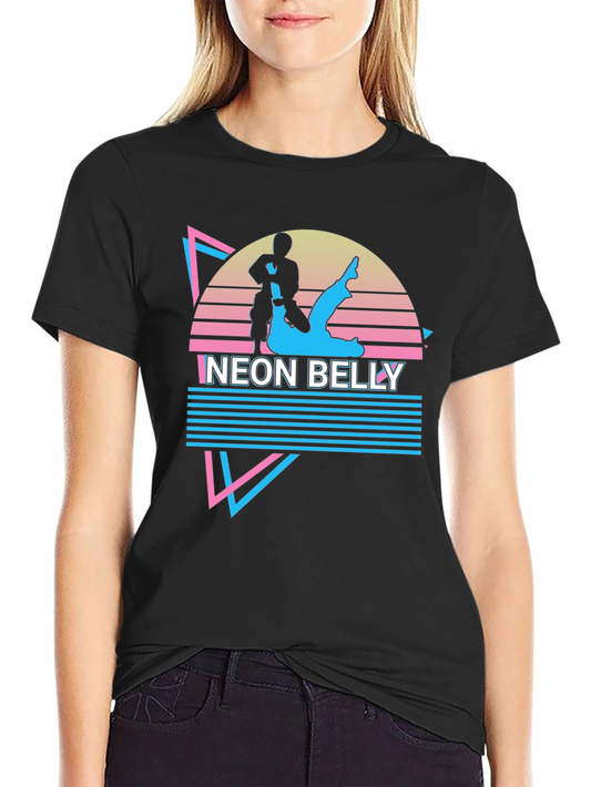 Neon Belly BJJ T-Shirt - Jiu Jitsu Retro Style Tee