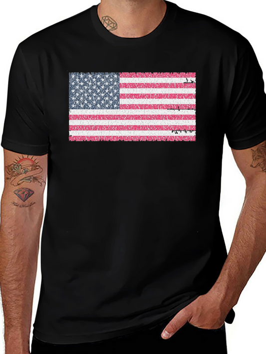 USA Flag Graphic Tee - Patriotic American Pride T-Shirt