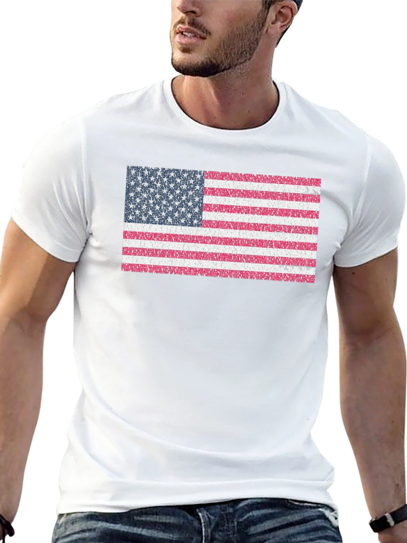 USA Flag Graphic Tee - Patriotic American Pride T-Shirt
