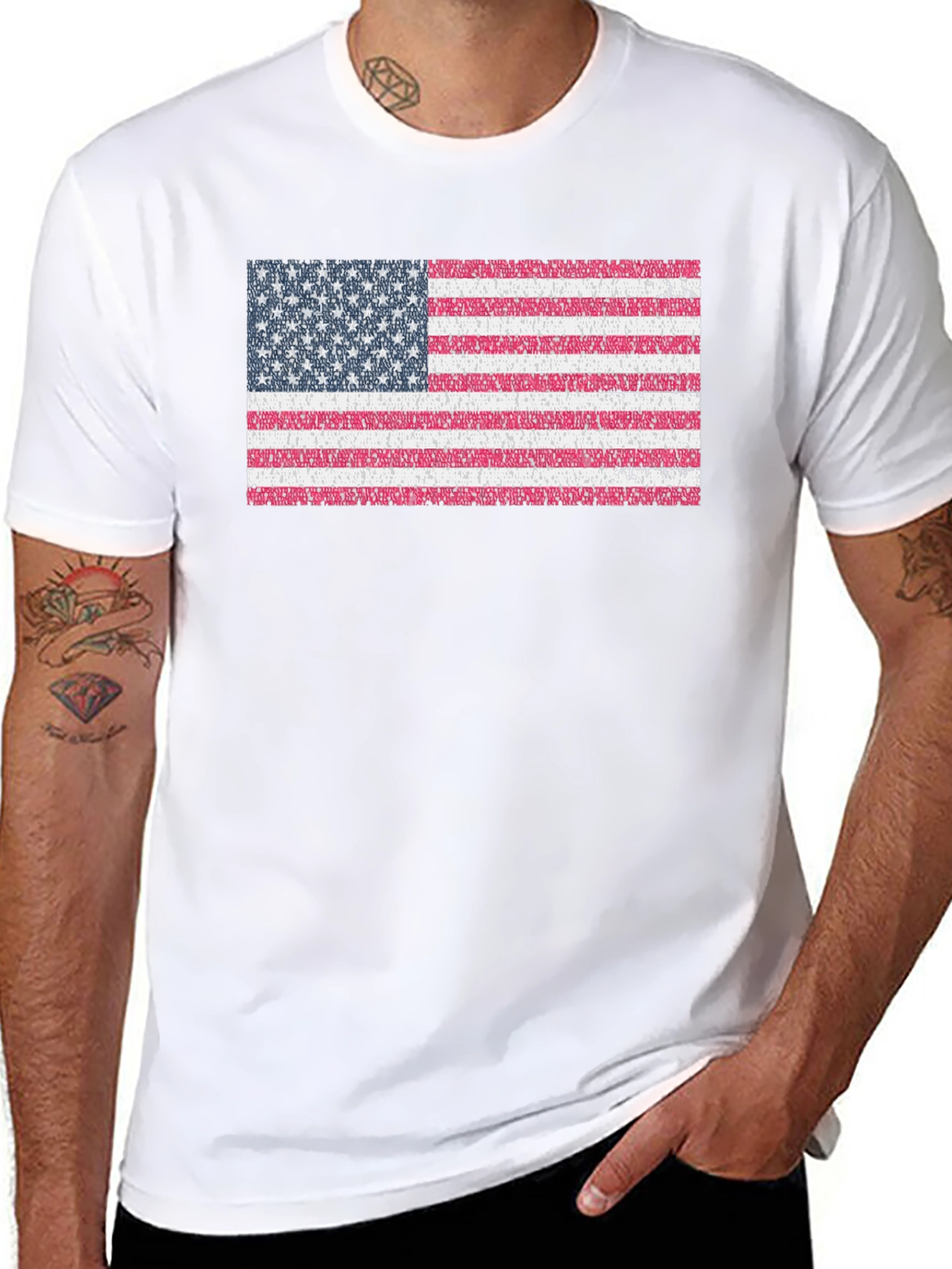 USA Flag Graphic Tee - Patriotic American Pride T-Shirt