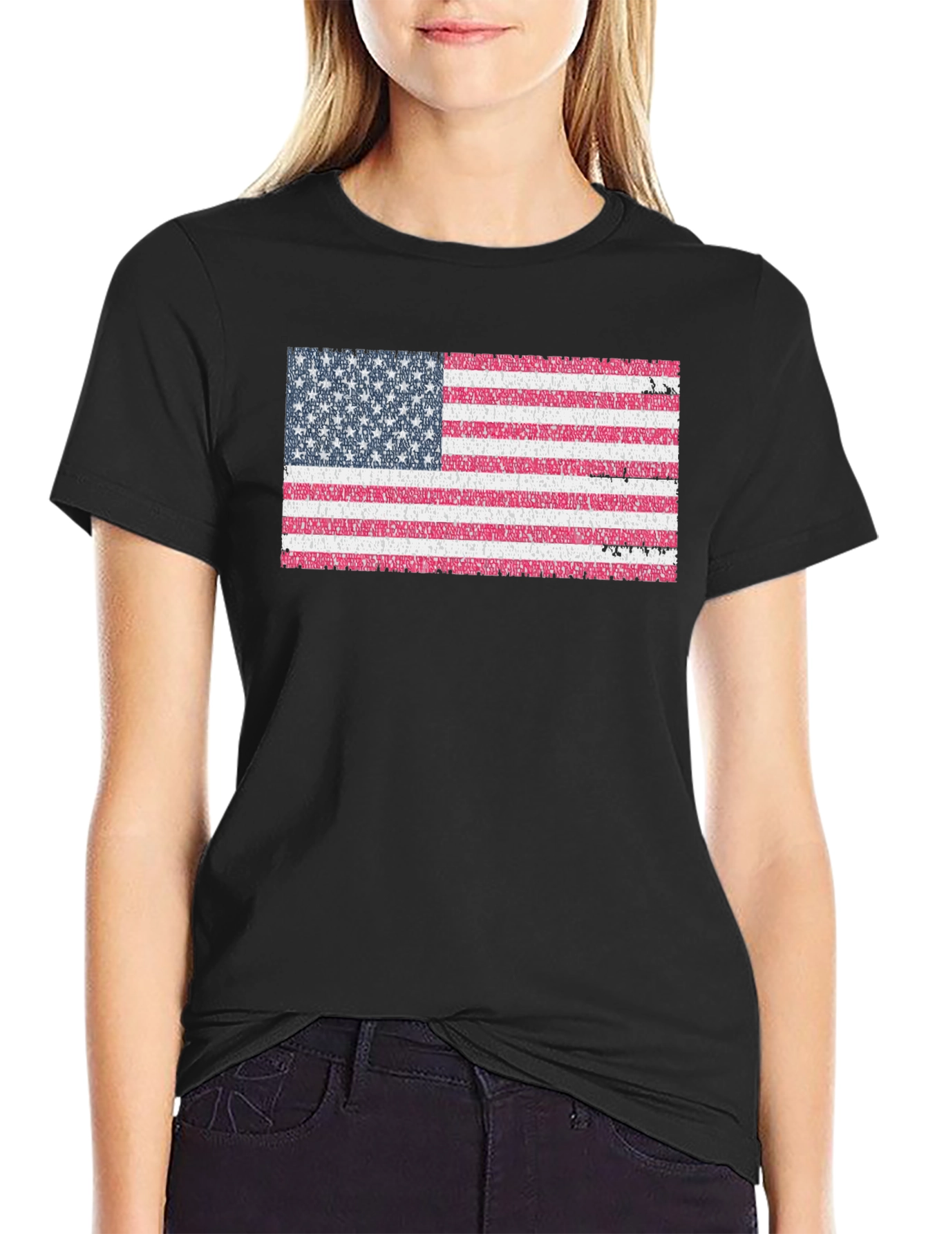 USA Flag Graphic Tee - Patriotic American Pride T-Shirt