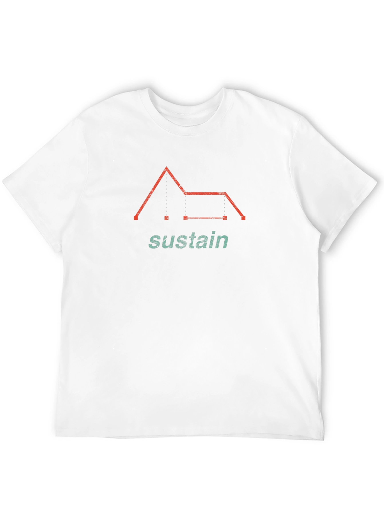 Sustain Graphic Print Black T-Shirt