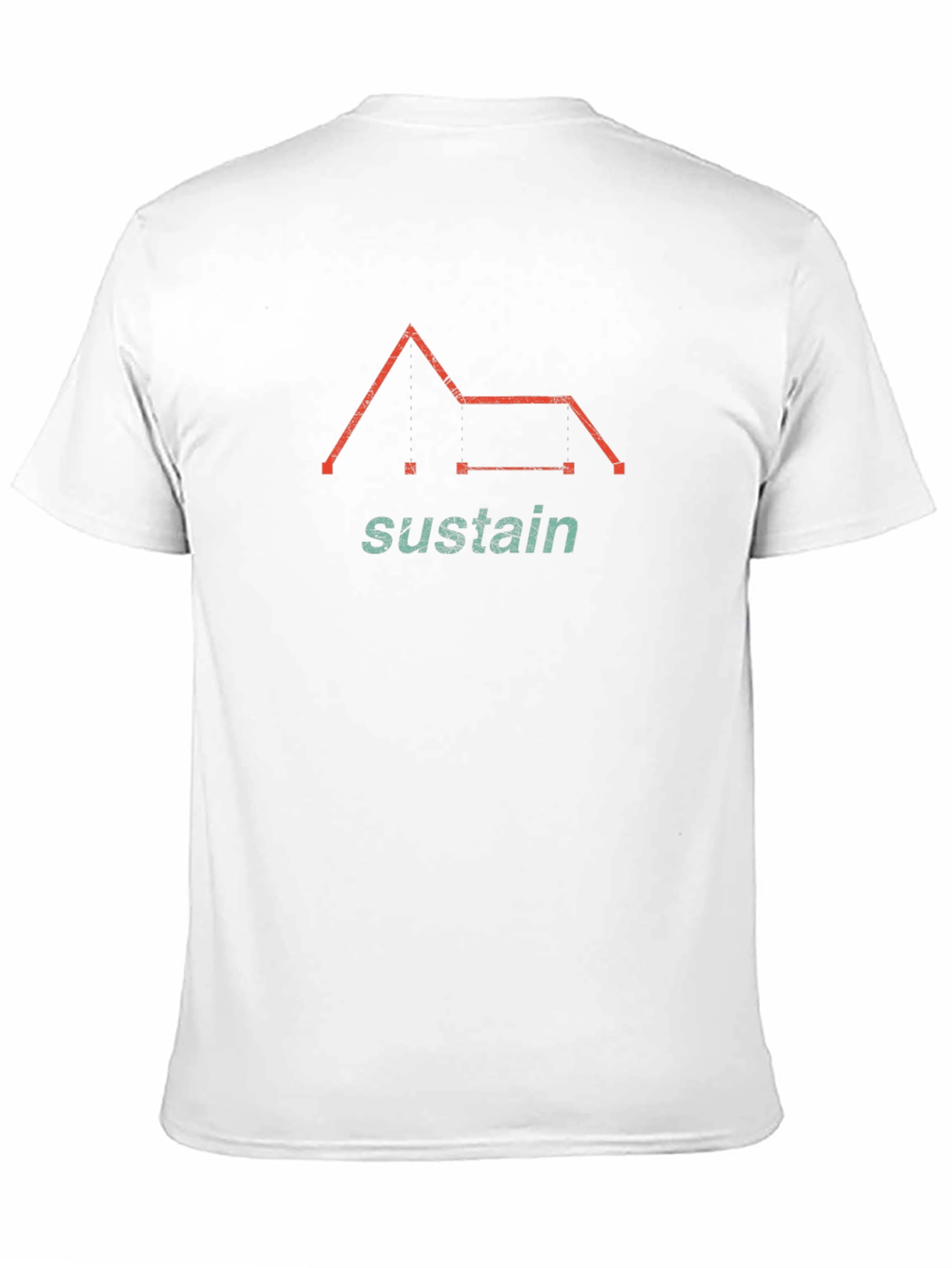 Sustain Graphic Print Black T-Shirt