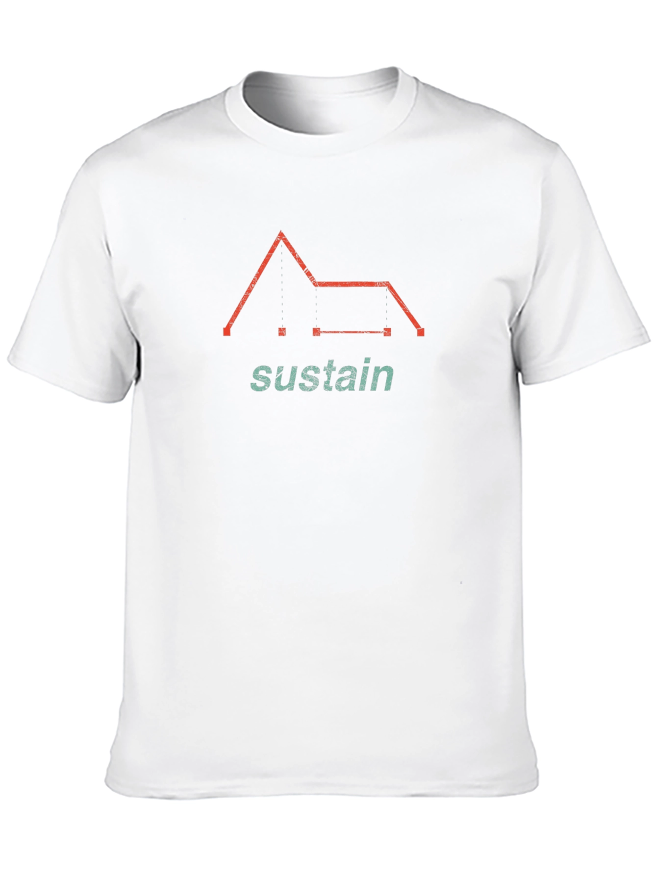 Sustain Graphic Print Black T-Shirt