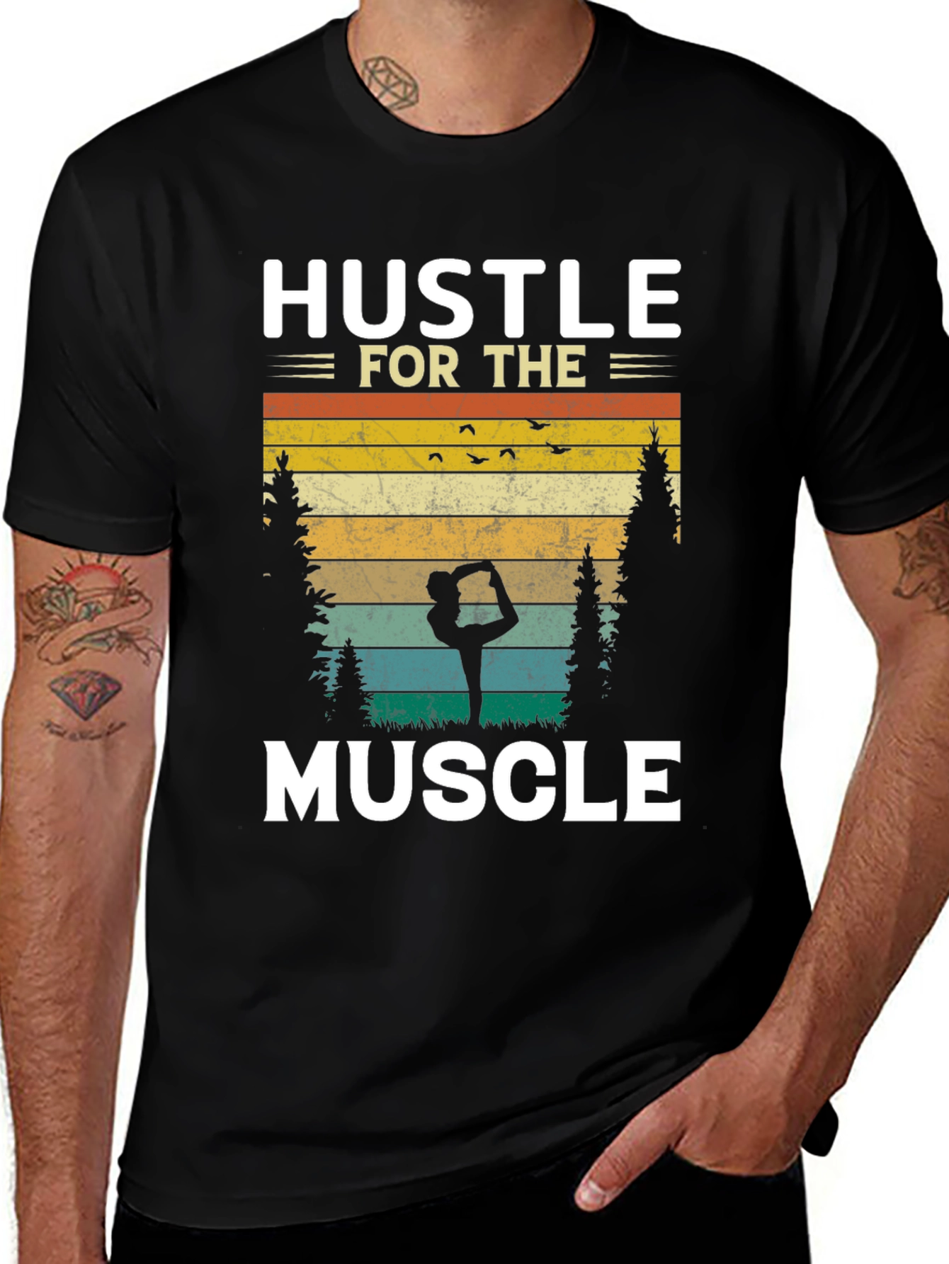 Hustle for the Muscle Graphic Tee