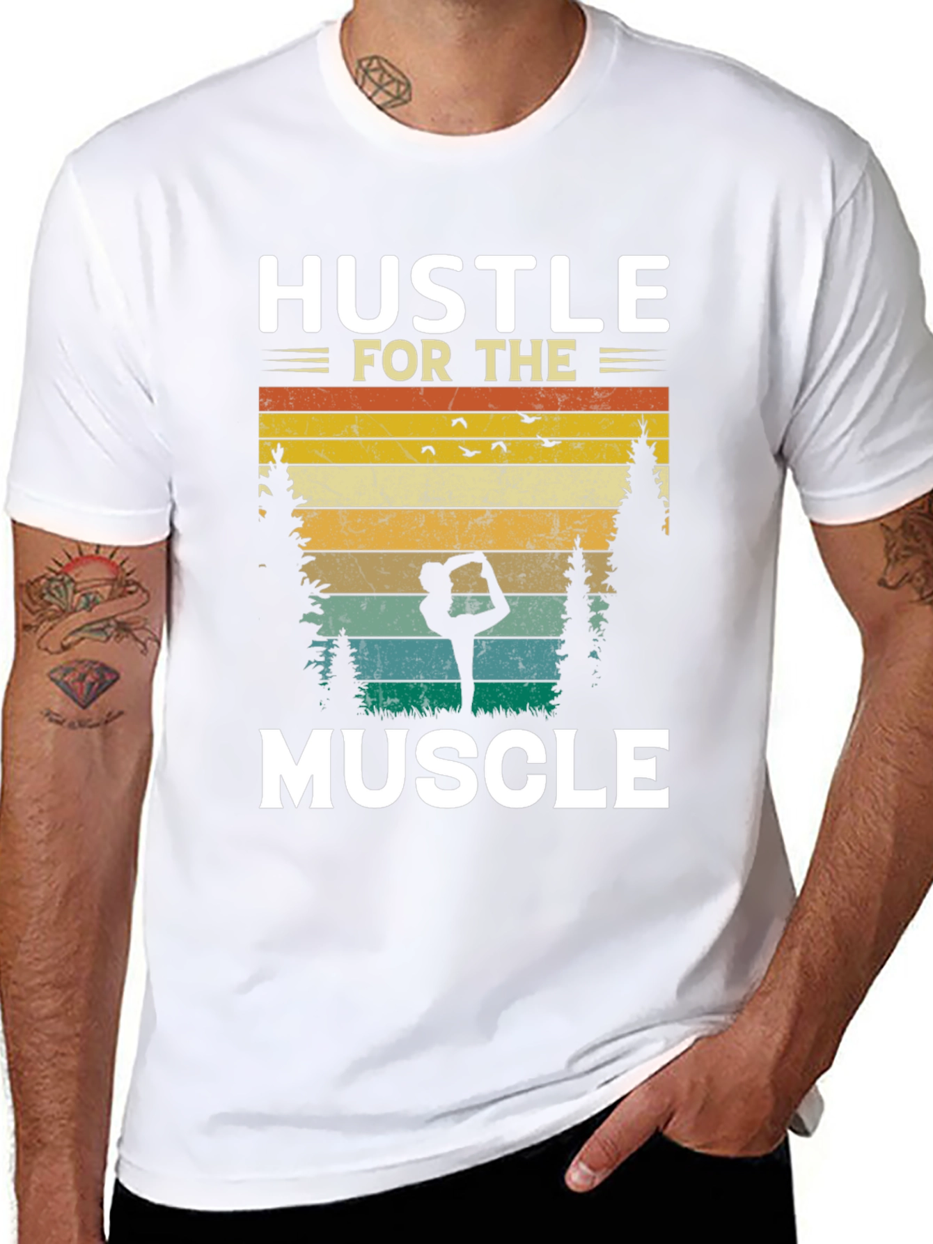 Hustle for the Muscle Graphic Tee