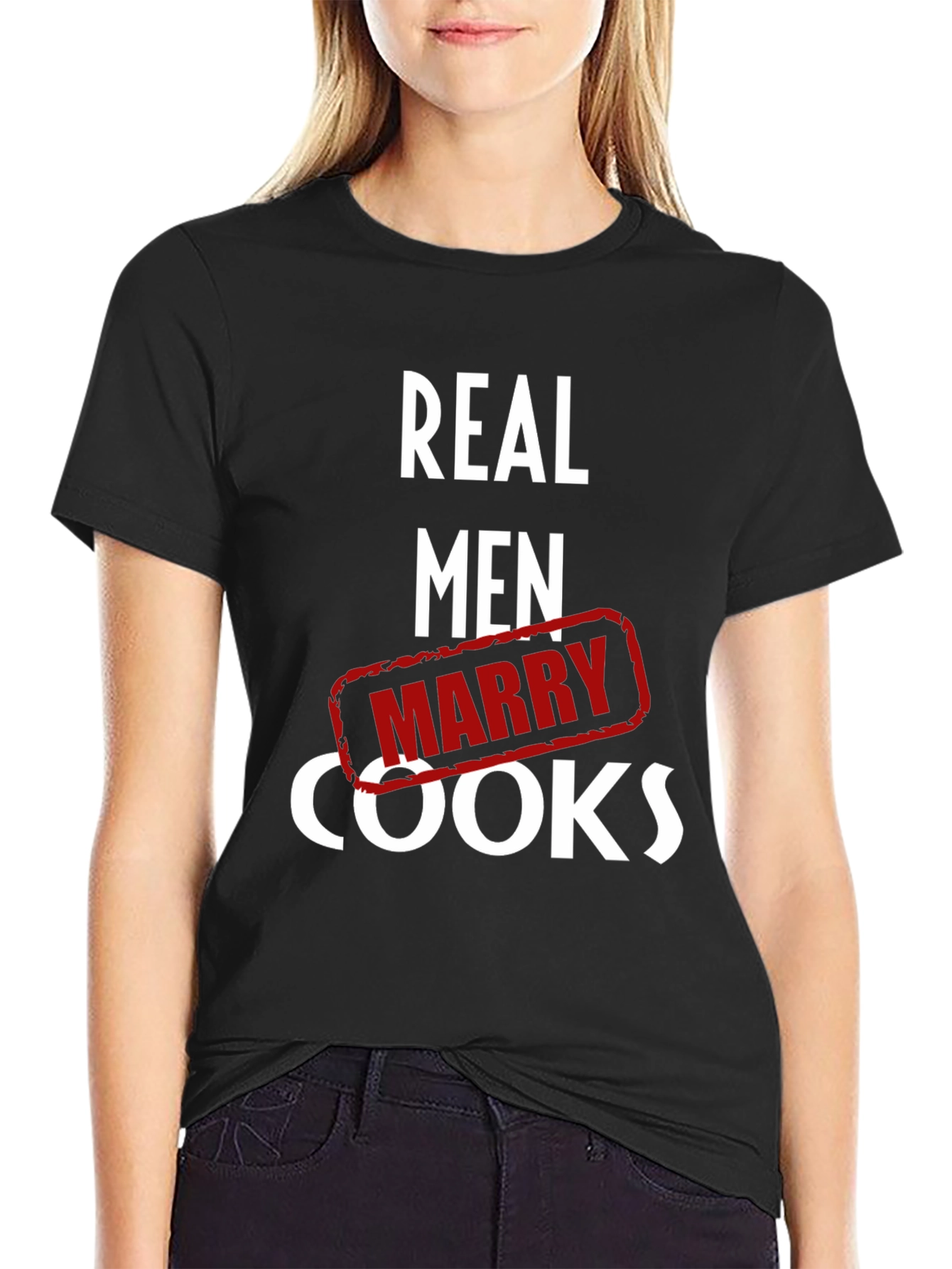 Real Men Marry Cooks Graphic T-Shirt