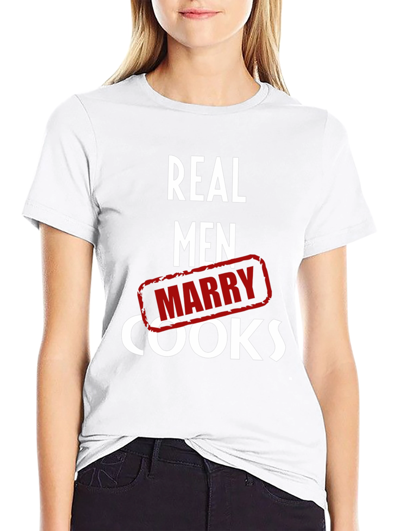 Real Men Marry Cooks Graphic T-Shirt
