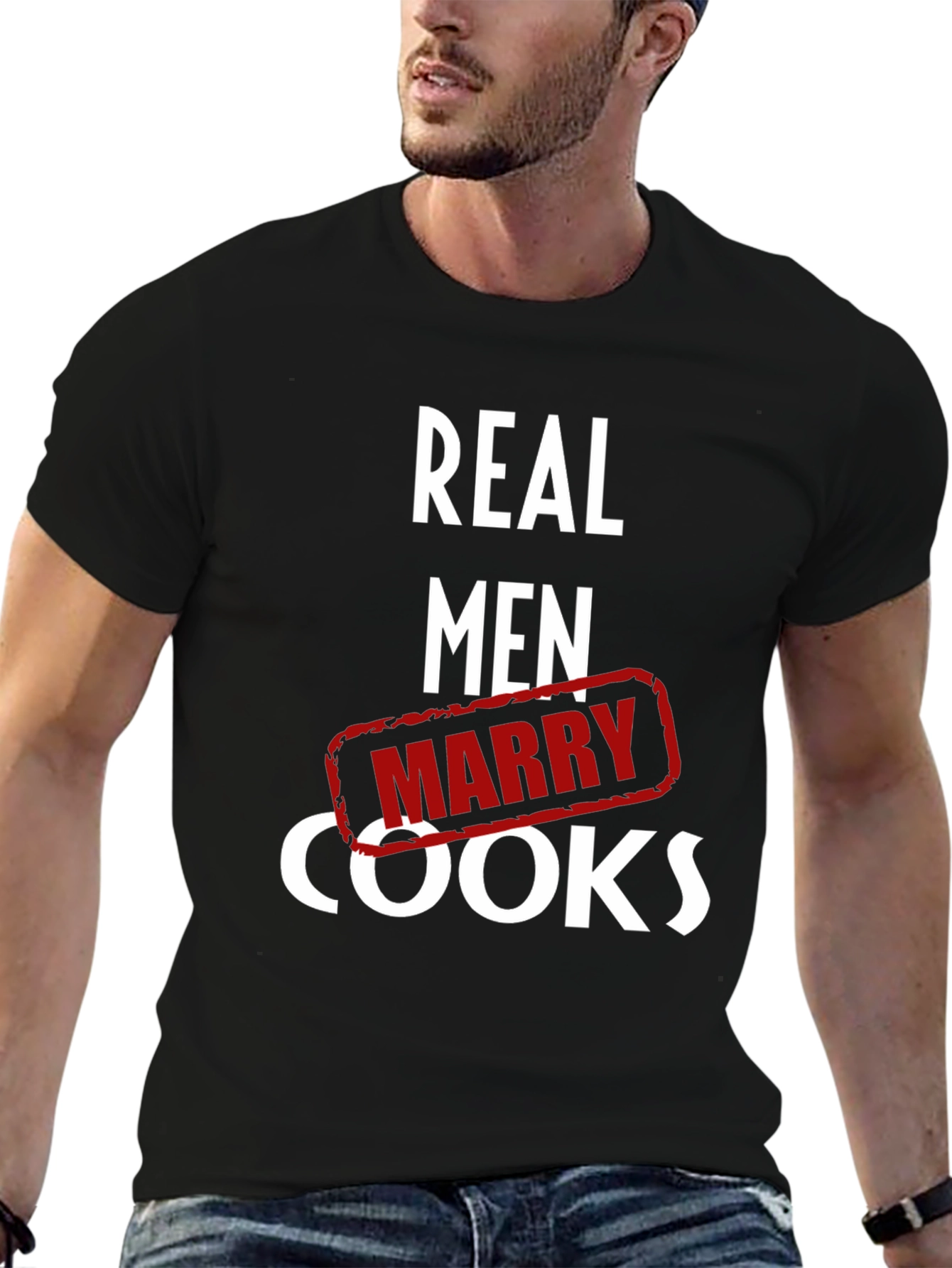 Real Men Marry Cooks Graphic T-Shirt