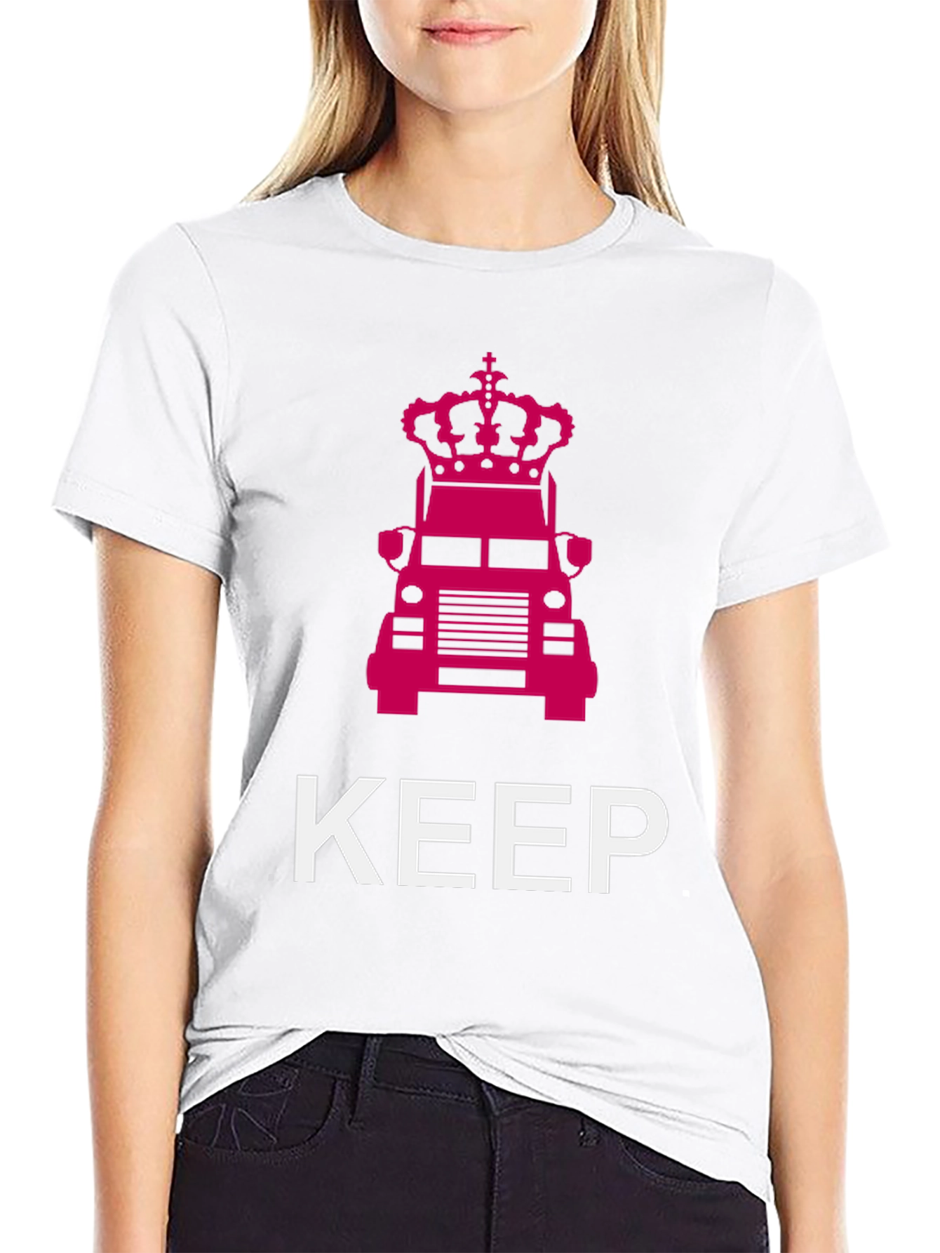 Keep Truckin Crown Graphic Tee - Black