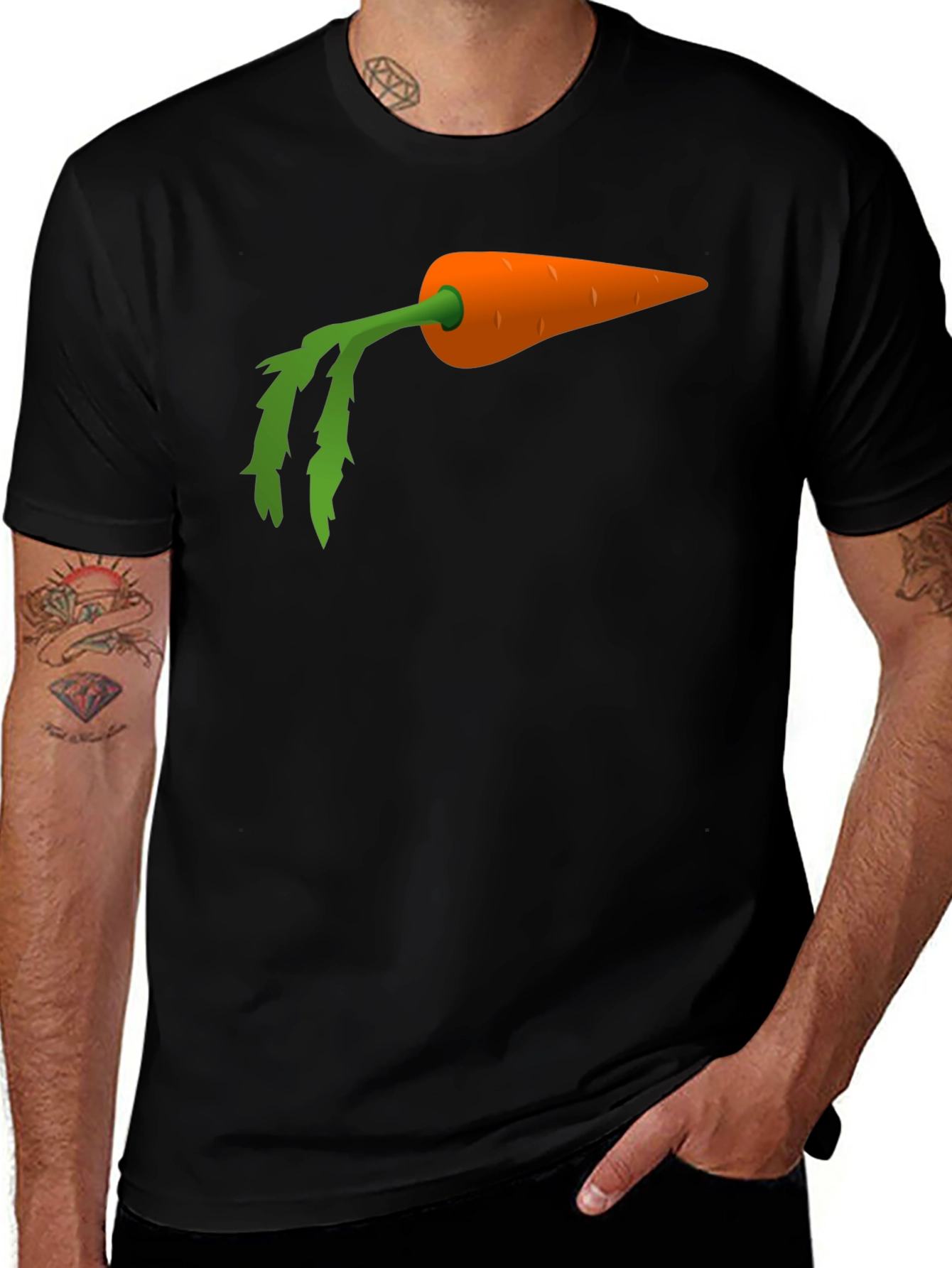 Carrot Graphic T-Shirt - Unique Design Comfortable Fit