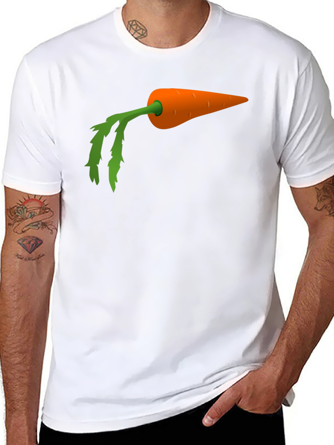 Carrot Graphic T-Shirt - Unique Design Comfortable Fit