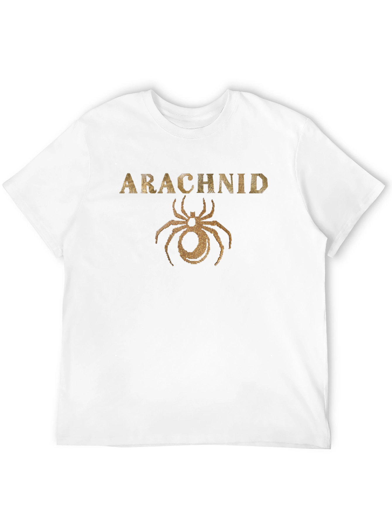 Arachnid T-Shirt - Gold Spider Graphic Tee