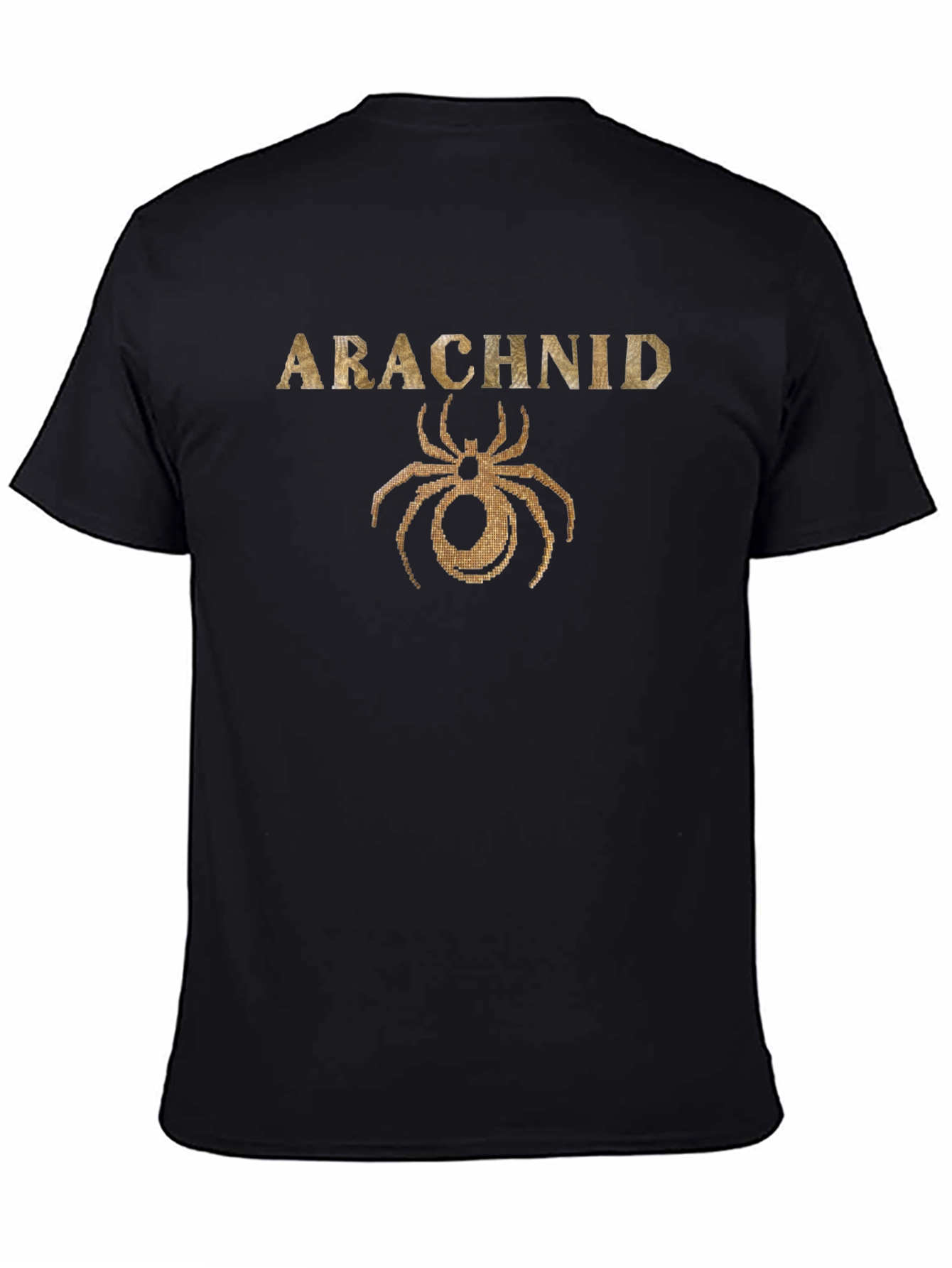 Arachnid T-Shirt - Gold Spider Graphic Tee