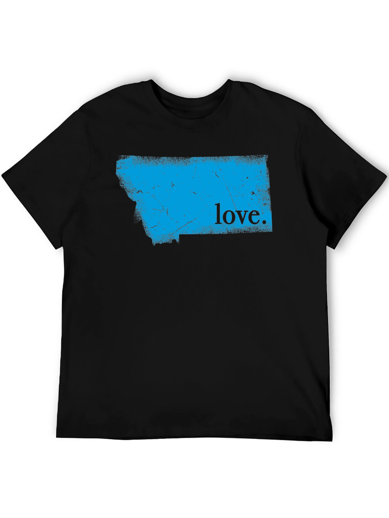 Montana Love Graphic T-Shirt - Mens Black Tee