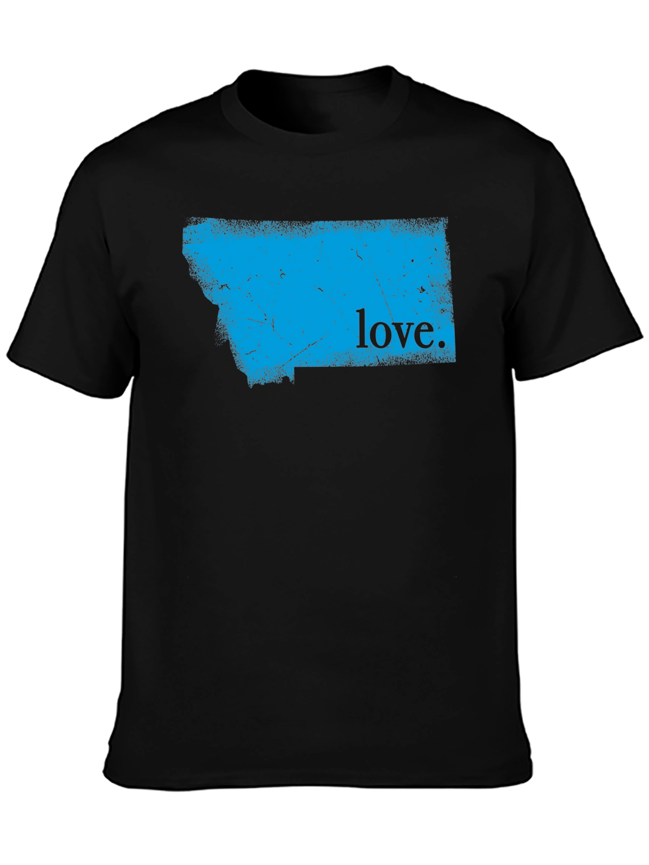Montana Love Graphic T-Shirt - Mens Black Tee