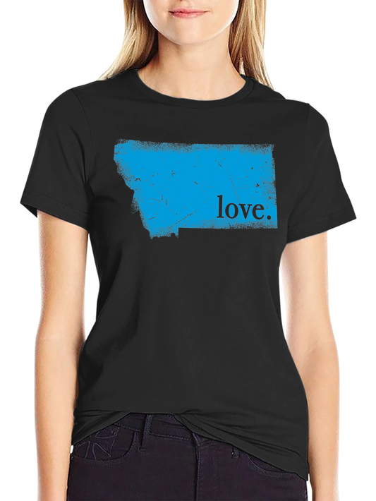 Montana Love Graphic T-Shirt - Mens Black Tee