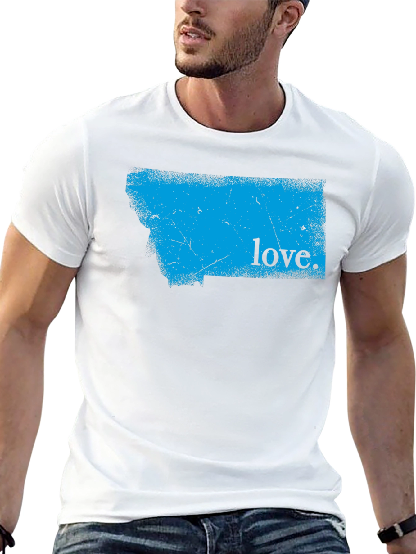 Montana Love Graphic T-Shirt - Mens Black Tee