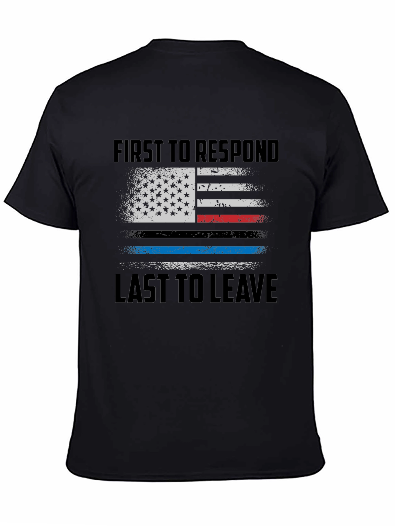 First Responder American Flag Graphic Tee