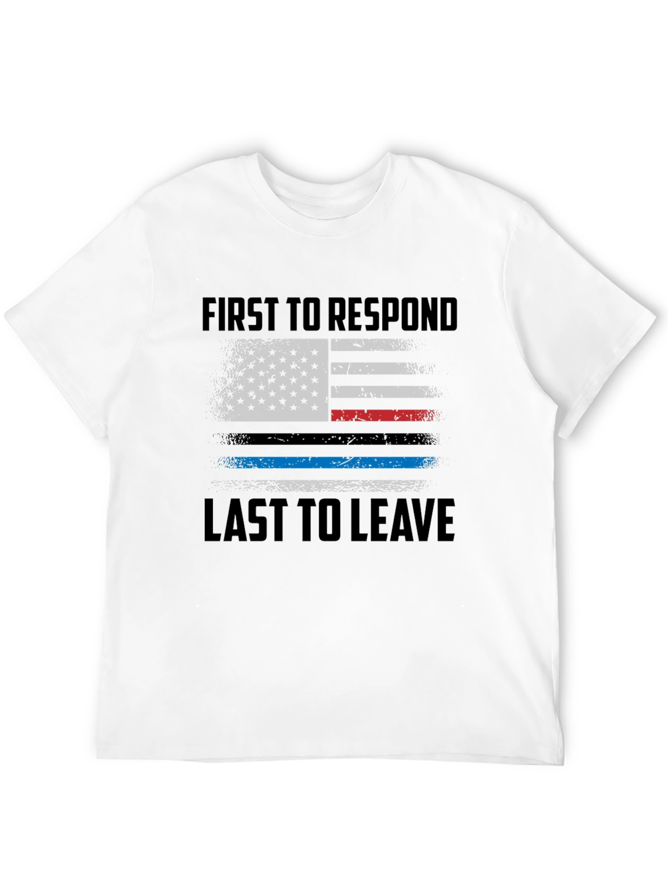 First Responder American Flag Graphic Tee
