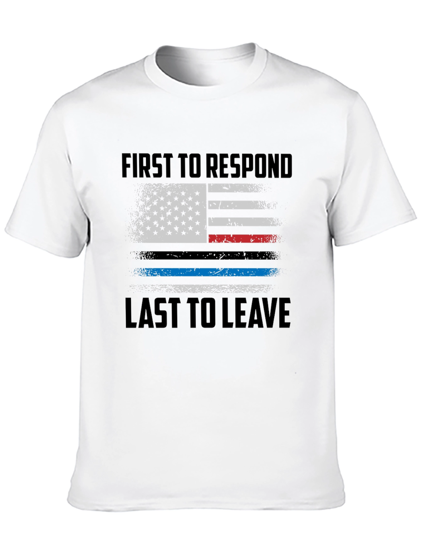 First Responder American Flag Graphic Tee