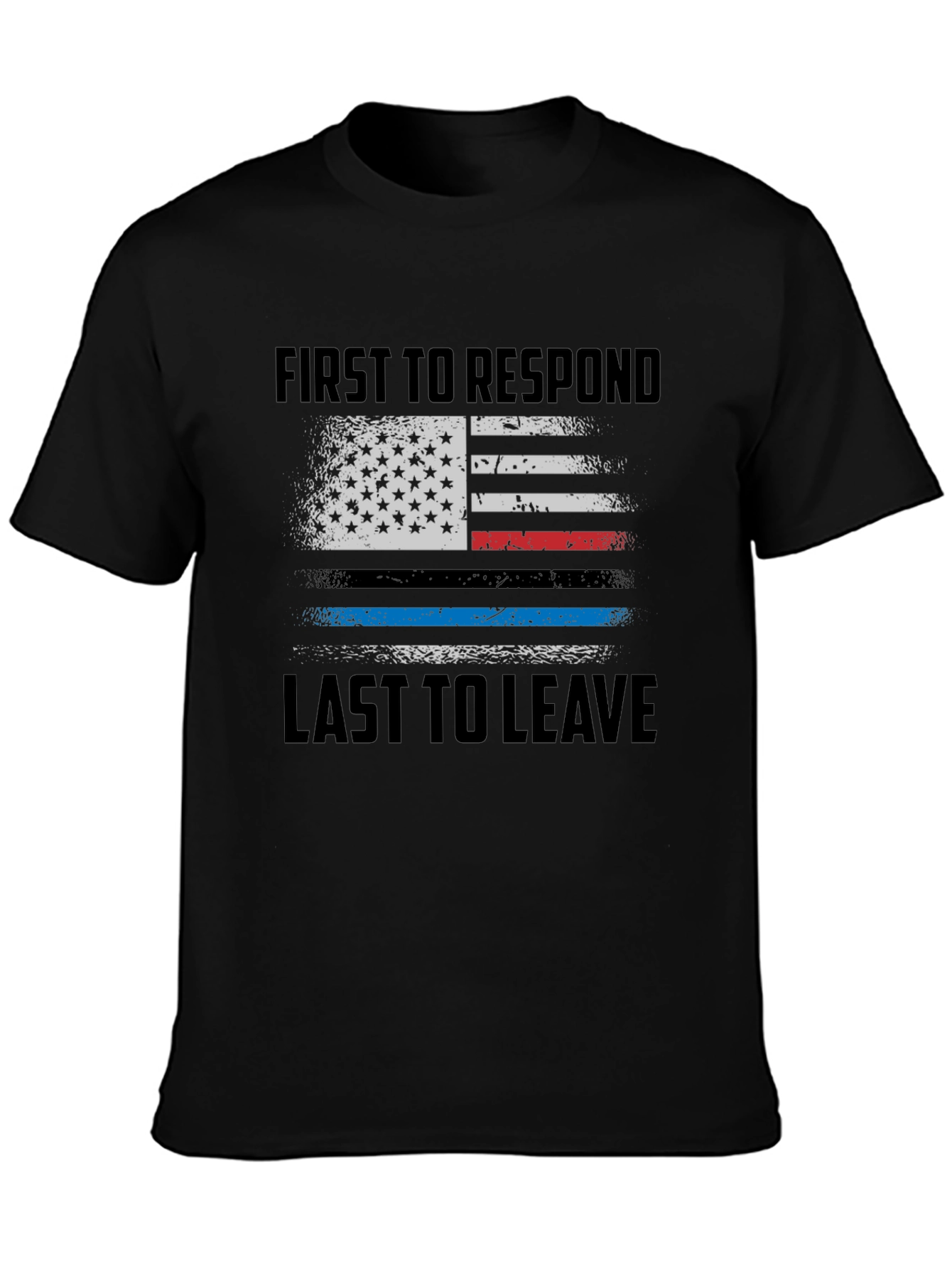 First Responder American Flag Graphic Tee