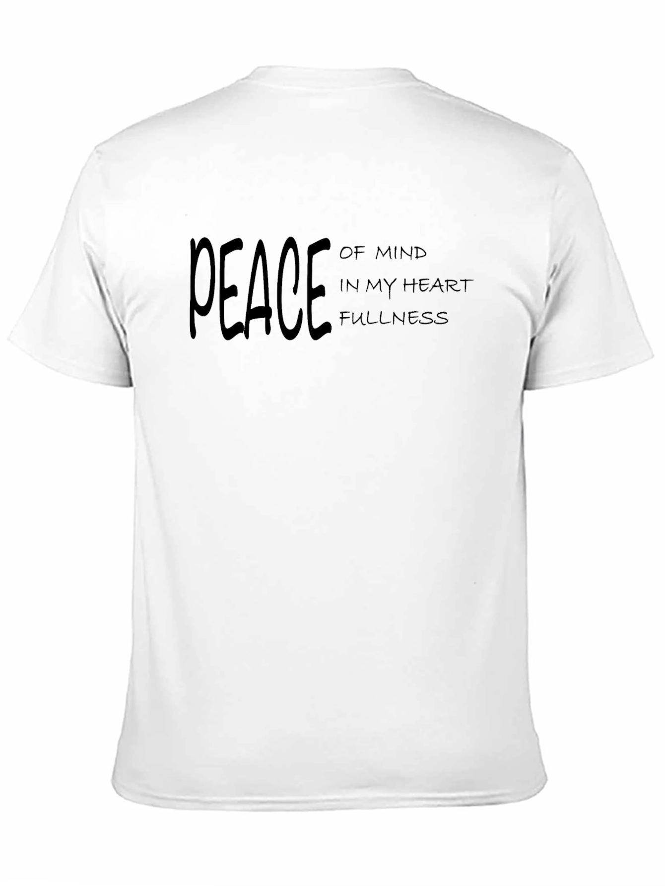 Peace of Mind Graphic Black T-Shirt