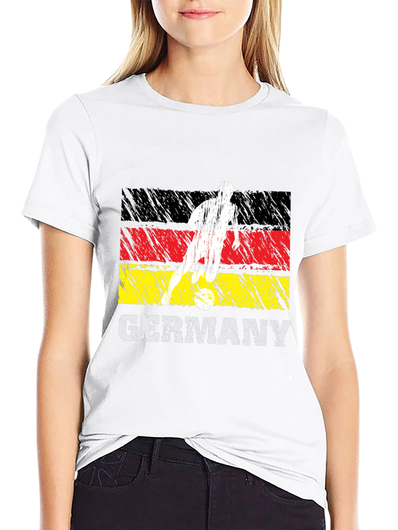 Germany Soccer T-Shirt - Mens Black Tee