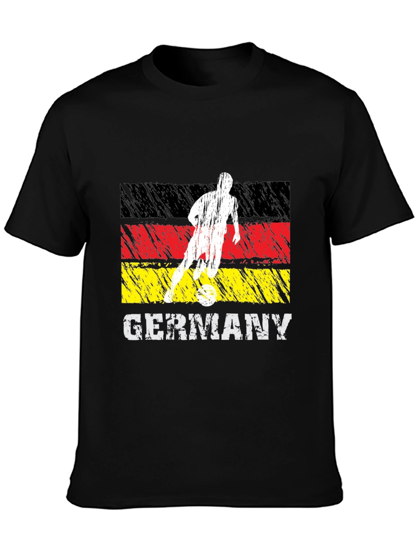 Germany Soccer T-Shirt - Mens Black Tee