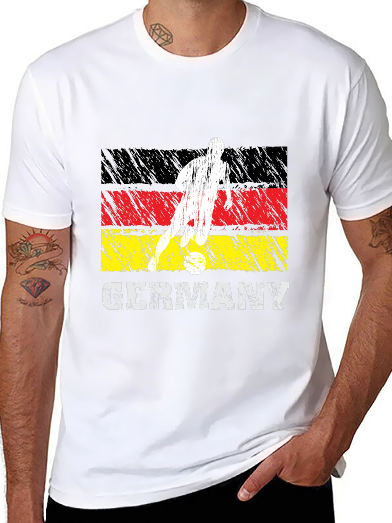 Germany Soccer T-Shirt - Mens Black Tee