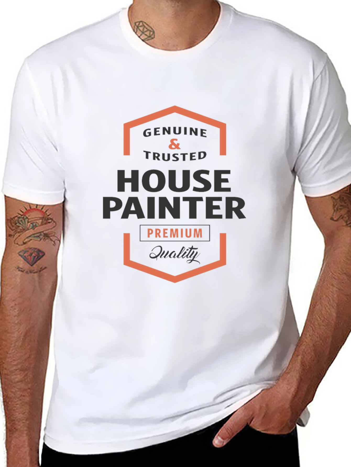 Genuine & Trusted House Painter Black T-Shirt
