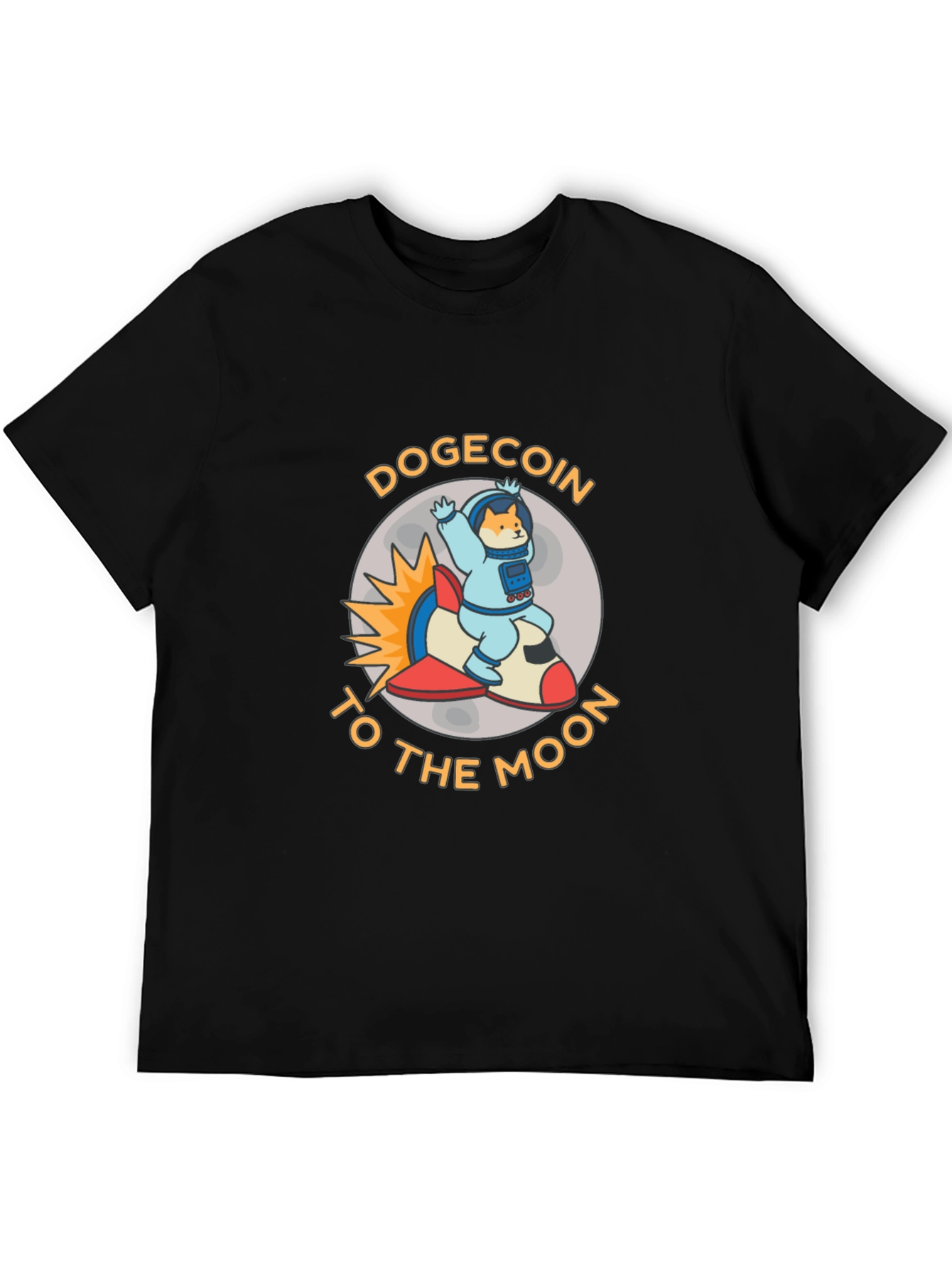 DogeCoin To The Moon T-Shirt - Black