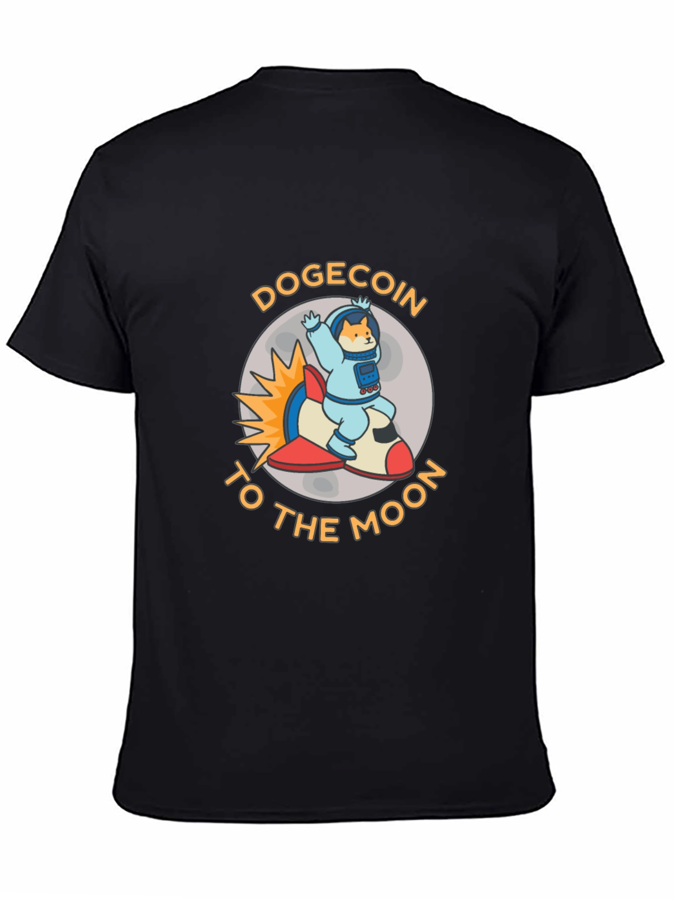 DogeCoin To The Moon T-Shirt - Black