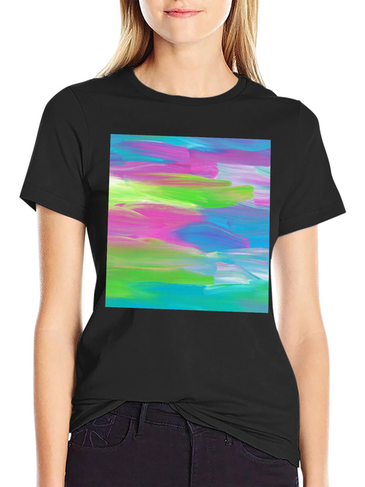 Abstract Art Graphic Tee - Modern Brushstroke T-Shirt