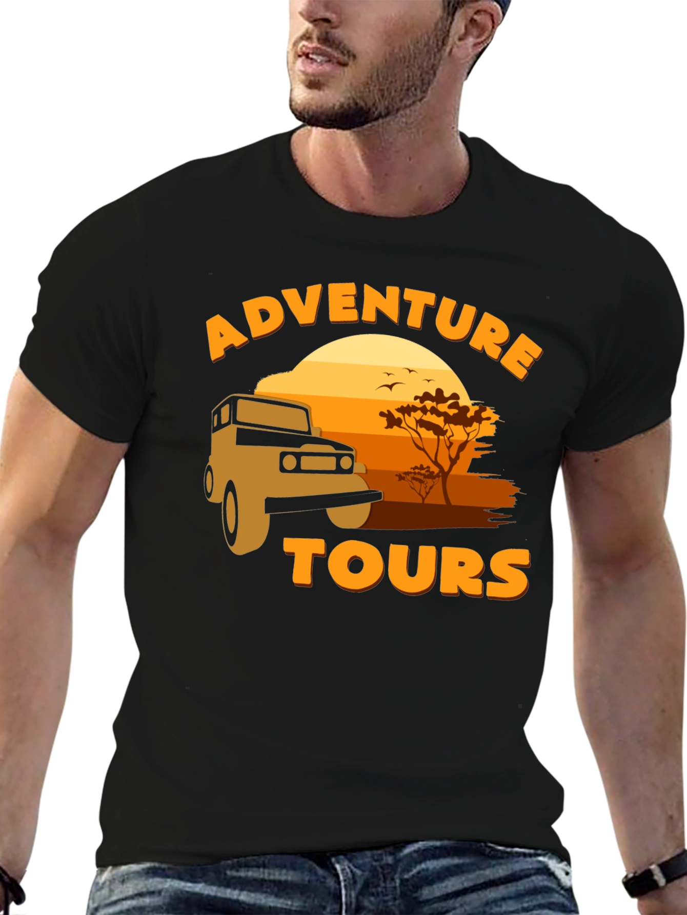 Adventure Tours T-Shirt - Safari Design