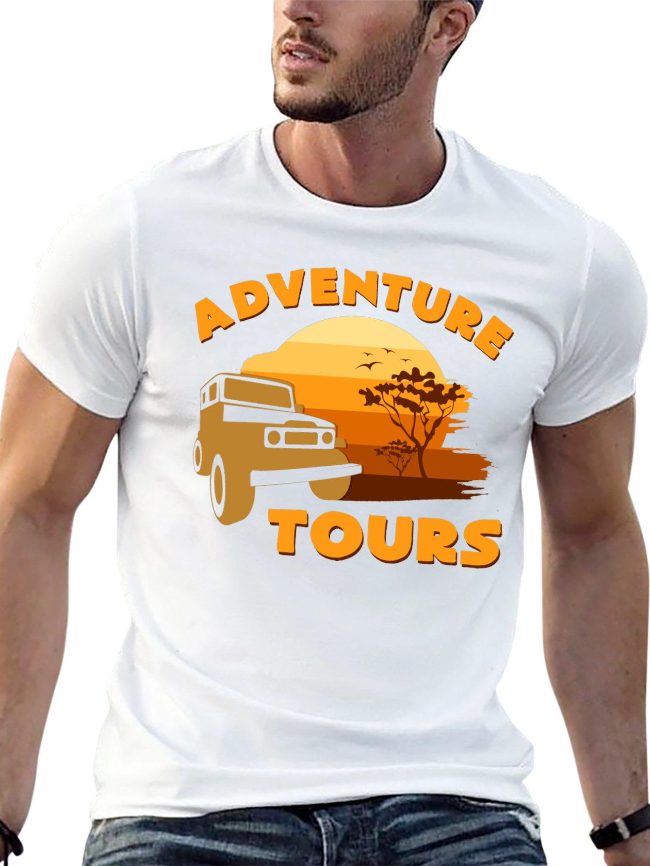 Adventure Tours T-Shirt - Safari Design