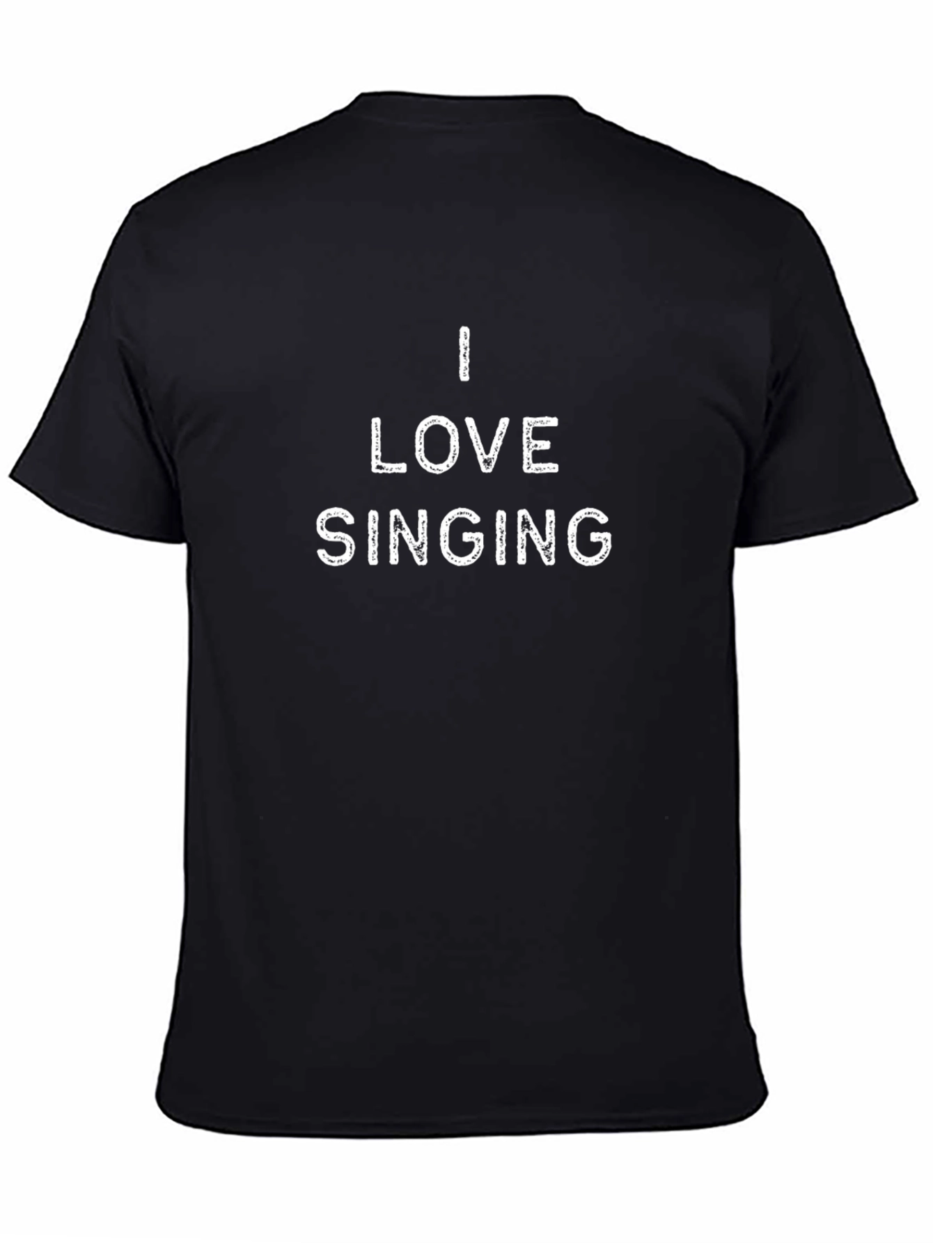 I Love Singing Black T-Shirt