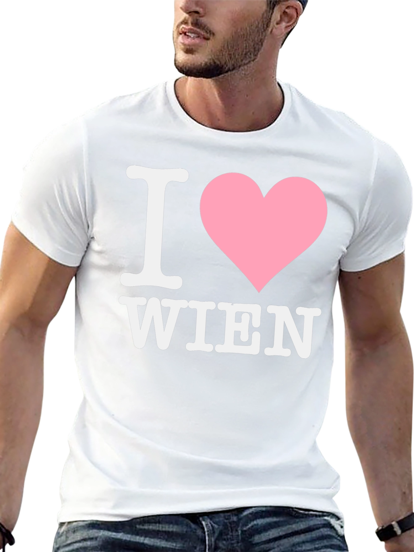 I Heart Wien Graphic Tee - Black