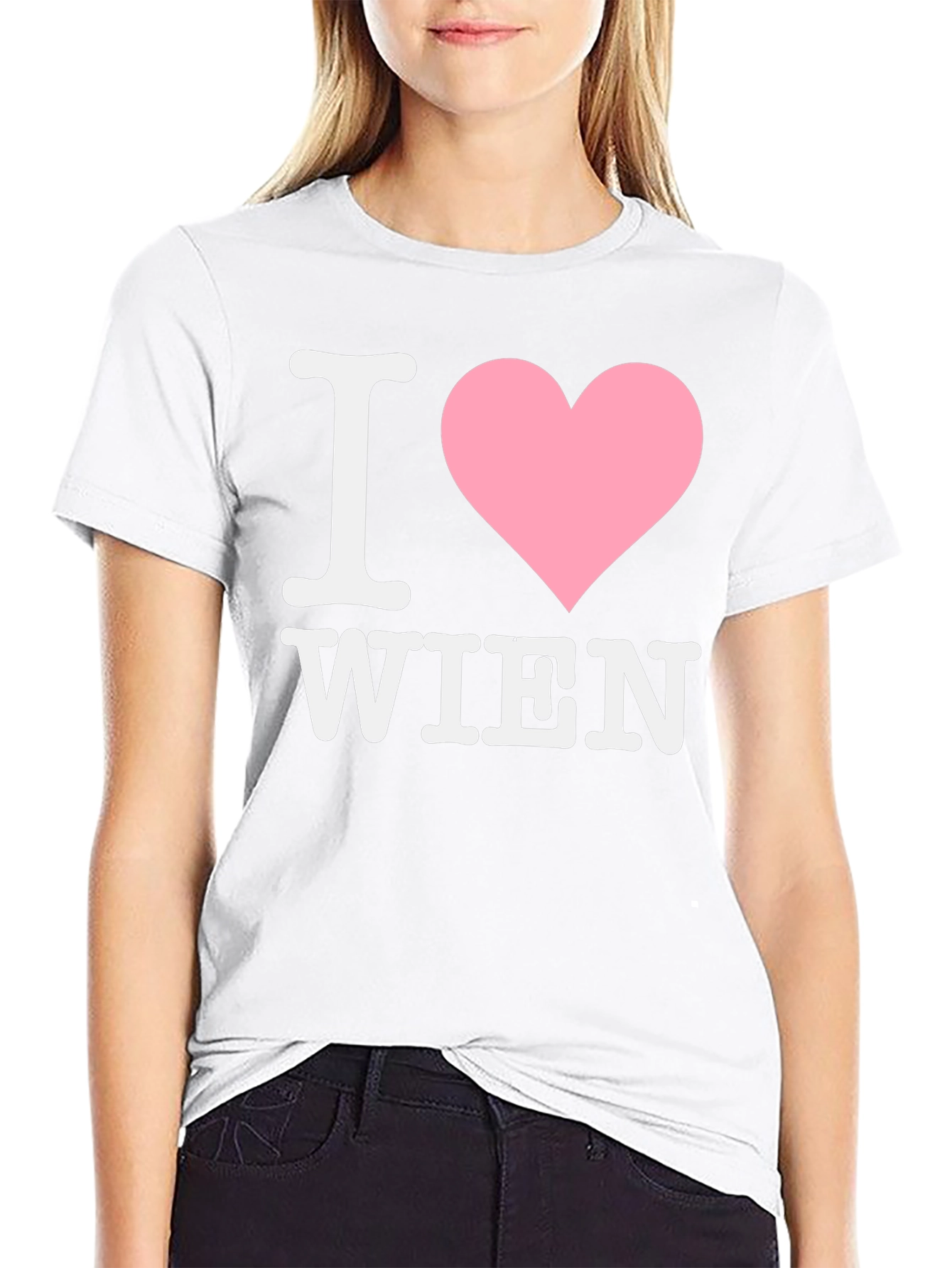 I Heart Wien Graphic Tee - Black