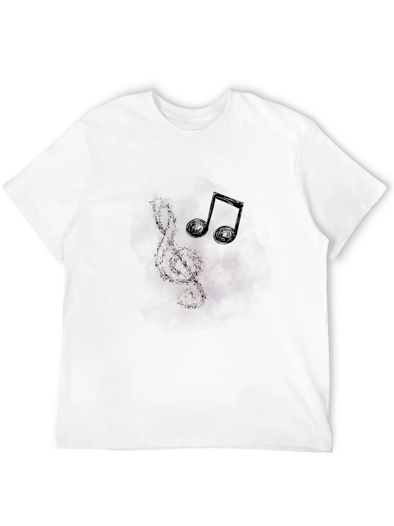 Musical Galaxy Mens Black Graphic Tee