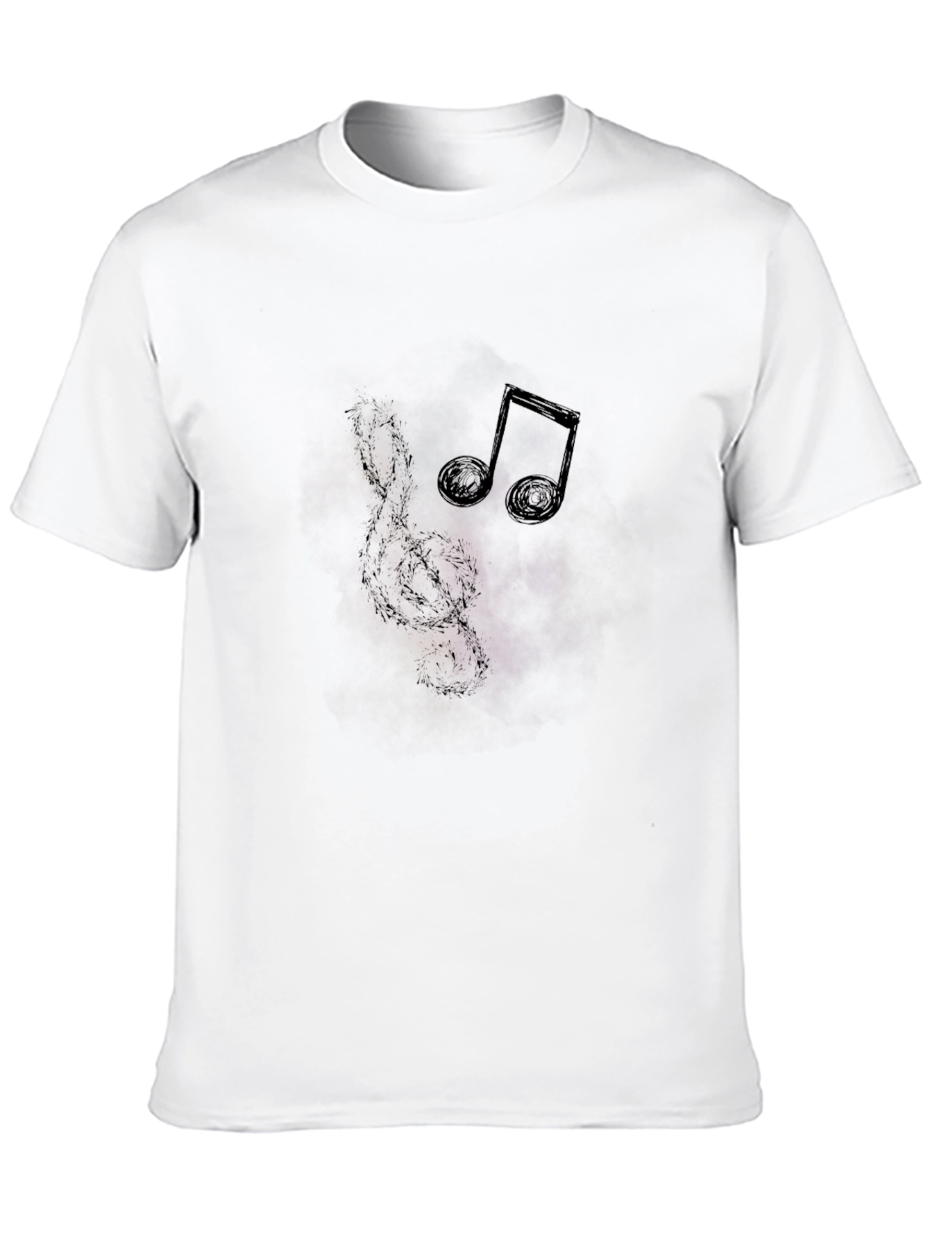 Musical Galaxy Mens Black Graphic Tee