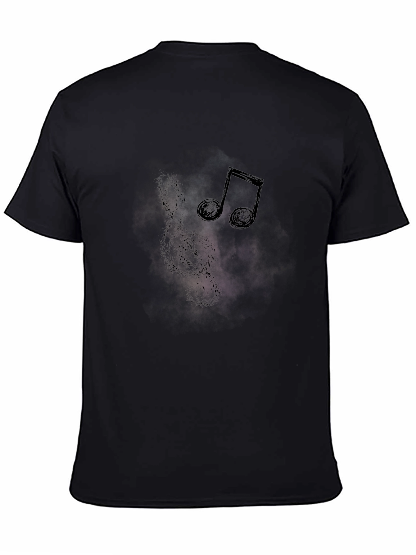 Musical Galaxy Mens Black Graphic Tee