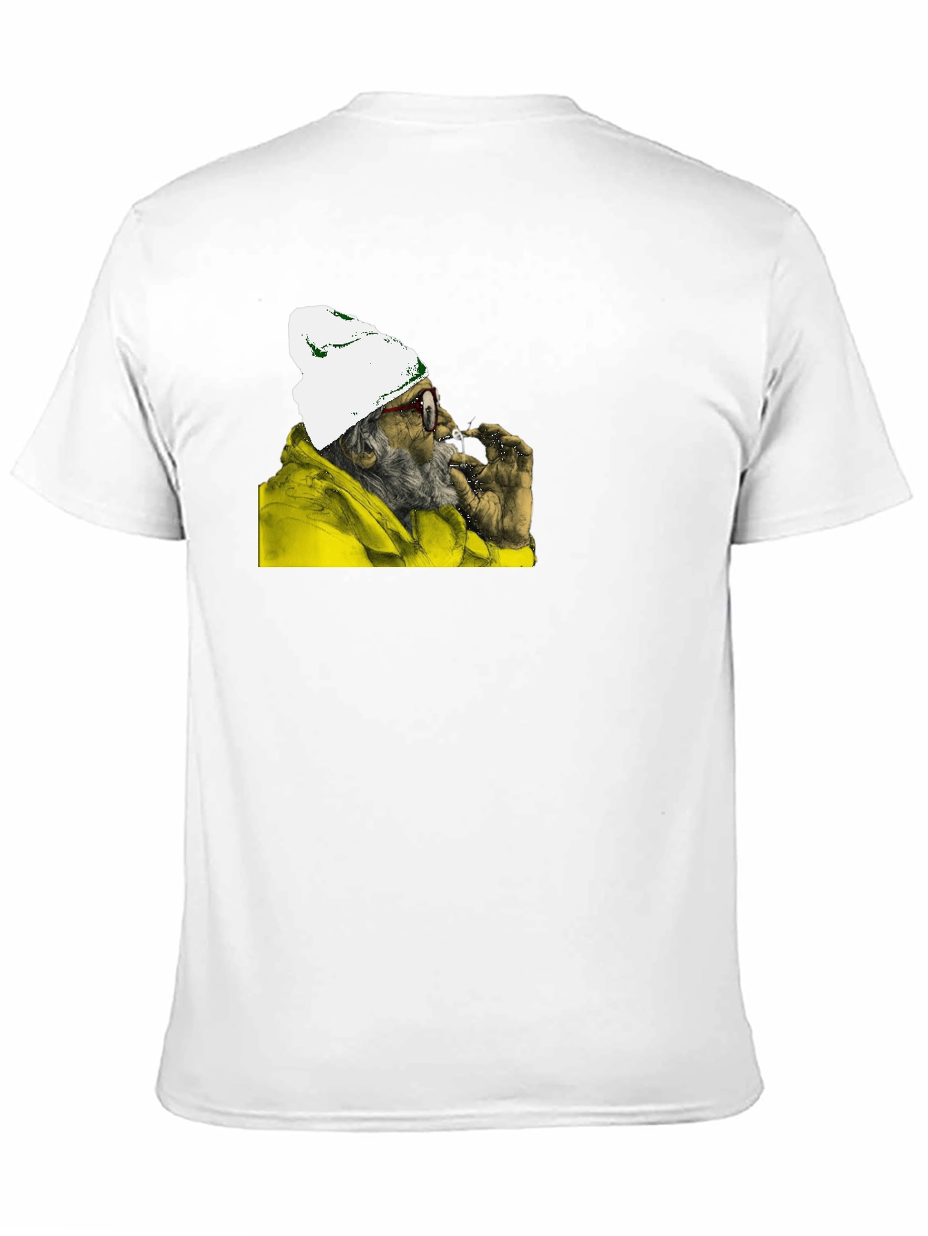 Smoking Chimp Graphic Tee - Black