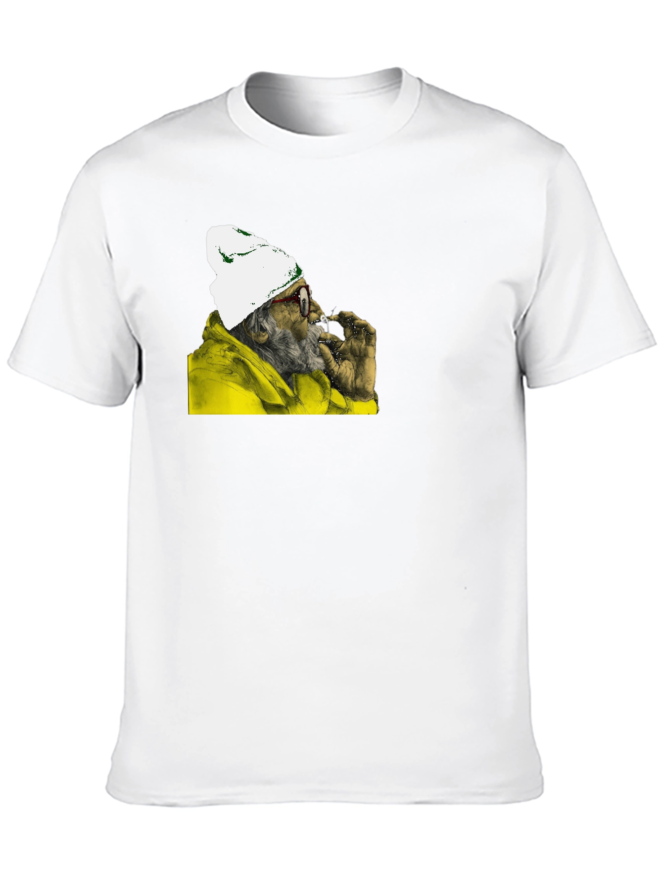 Smoking Chimp Graphic Tee - Black