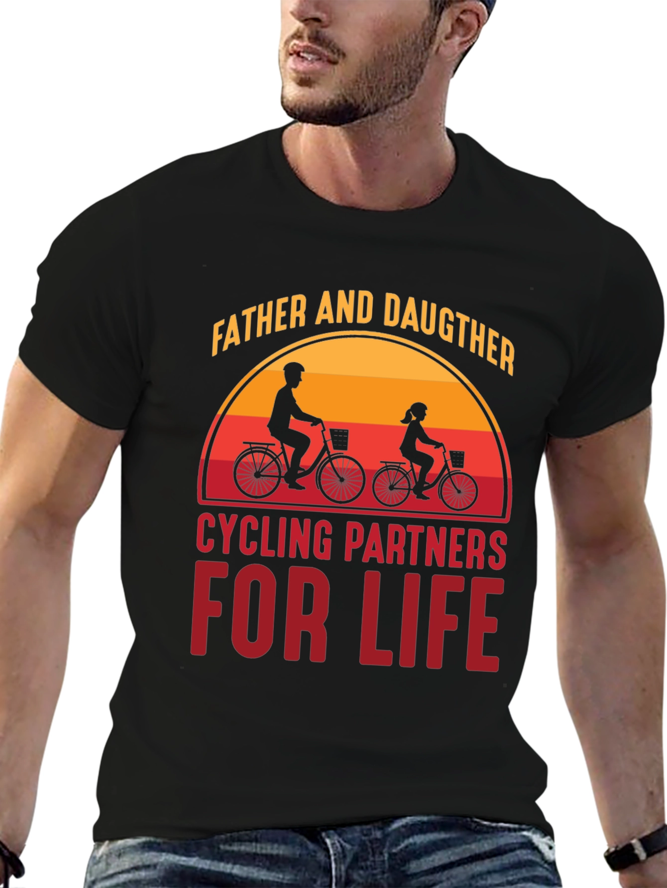 Father & Daughter Cycling Partners For Life T-Shirt